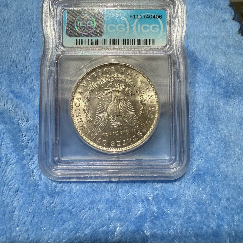 🔥SUPER RARE 1884 O MORGAN SILVER DOLLAR GRADED MS65!! 🔥 - Picture 6 of 8